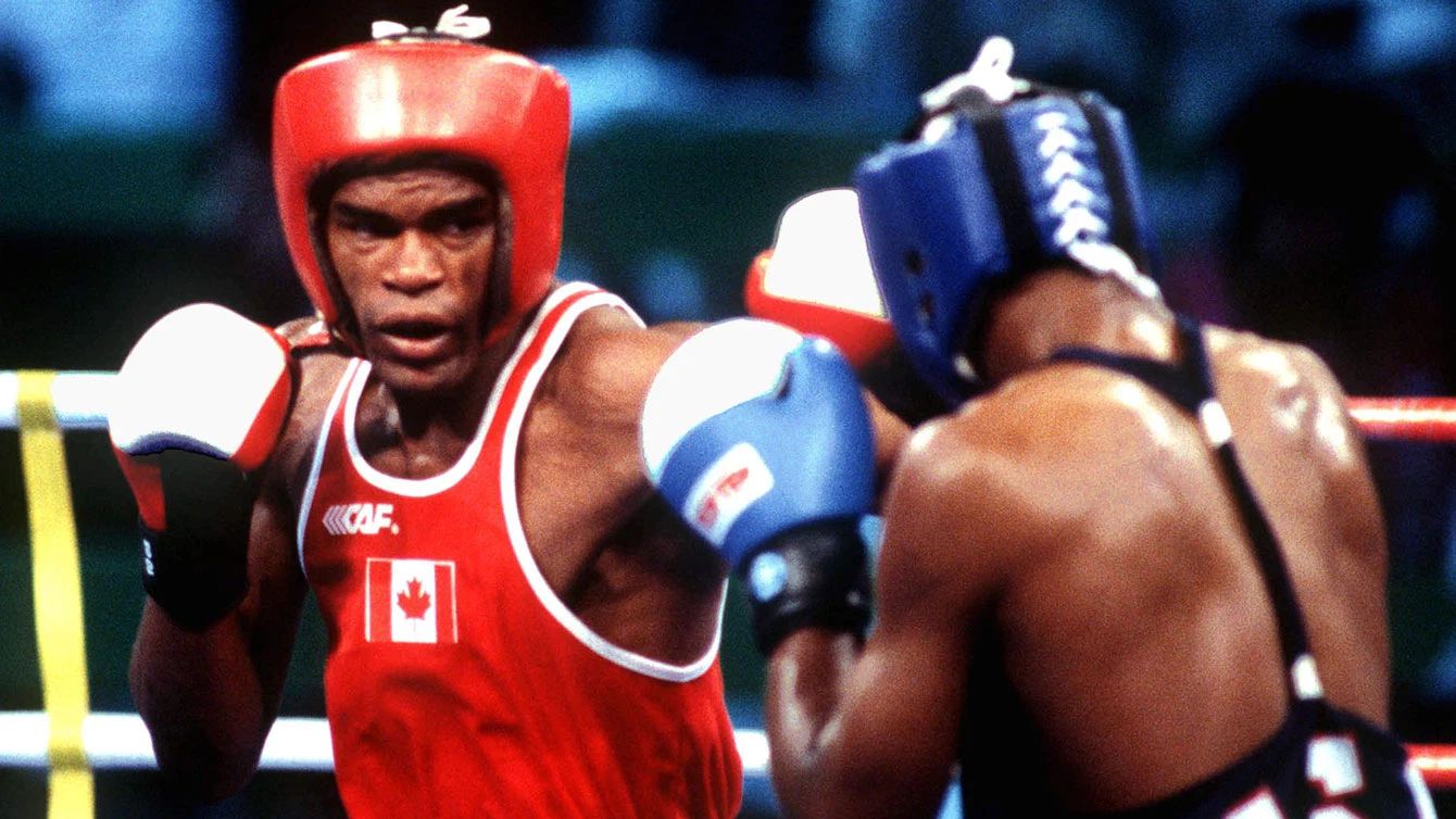 Chris Johnson Magnet Boxing Picture Olympics Canada Ring Action