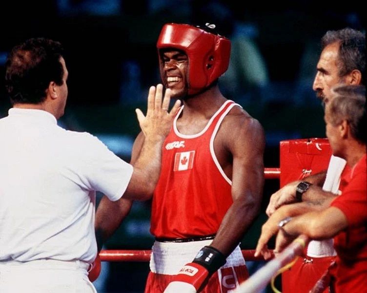 Chris Johnson Magnet Boxing Picture Olympics Canada