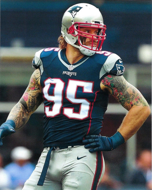 Chris Long Keychain New England Patriots Picture Nfl Football