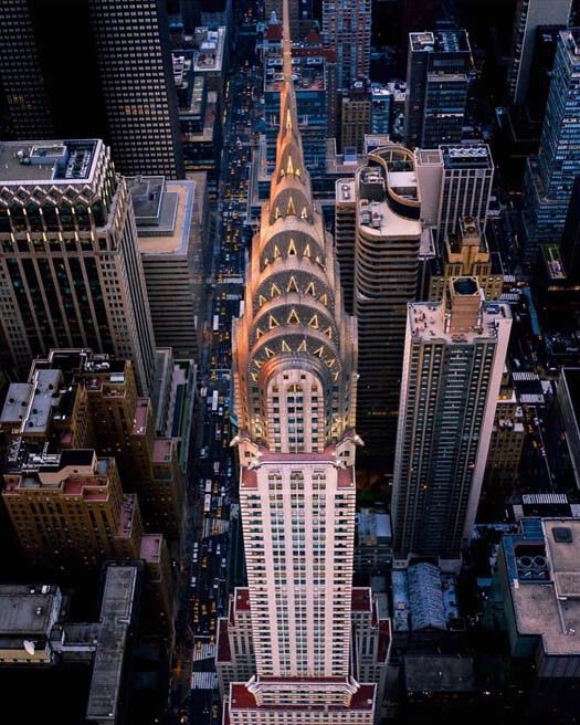 Chrysler Building Glossy Keychain Manhattan New York City Print Skyscraper