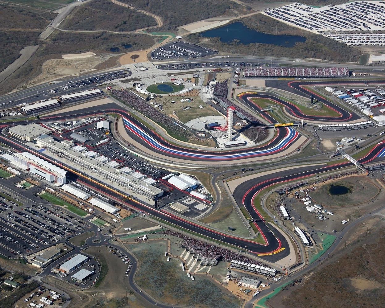 Circuit Of The Americas Race Track Keychain Auto Racing Picture Motorcycle
