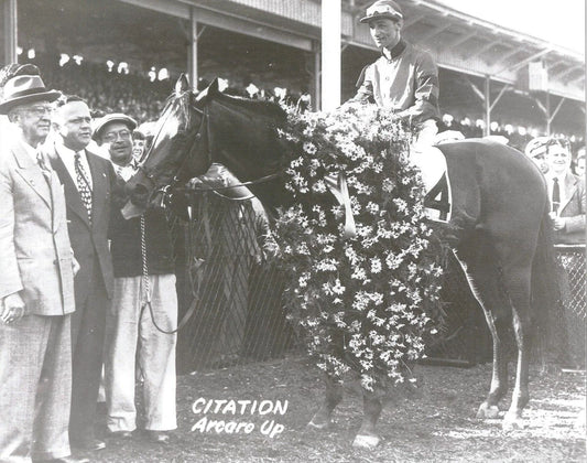 Citation Photo Horse Racing Picture Jockey Eddie Arcaro