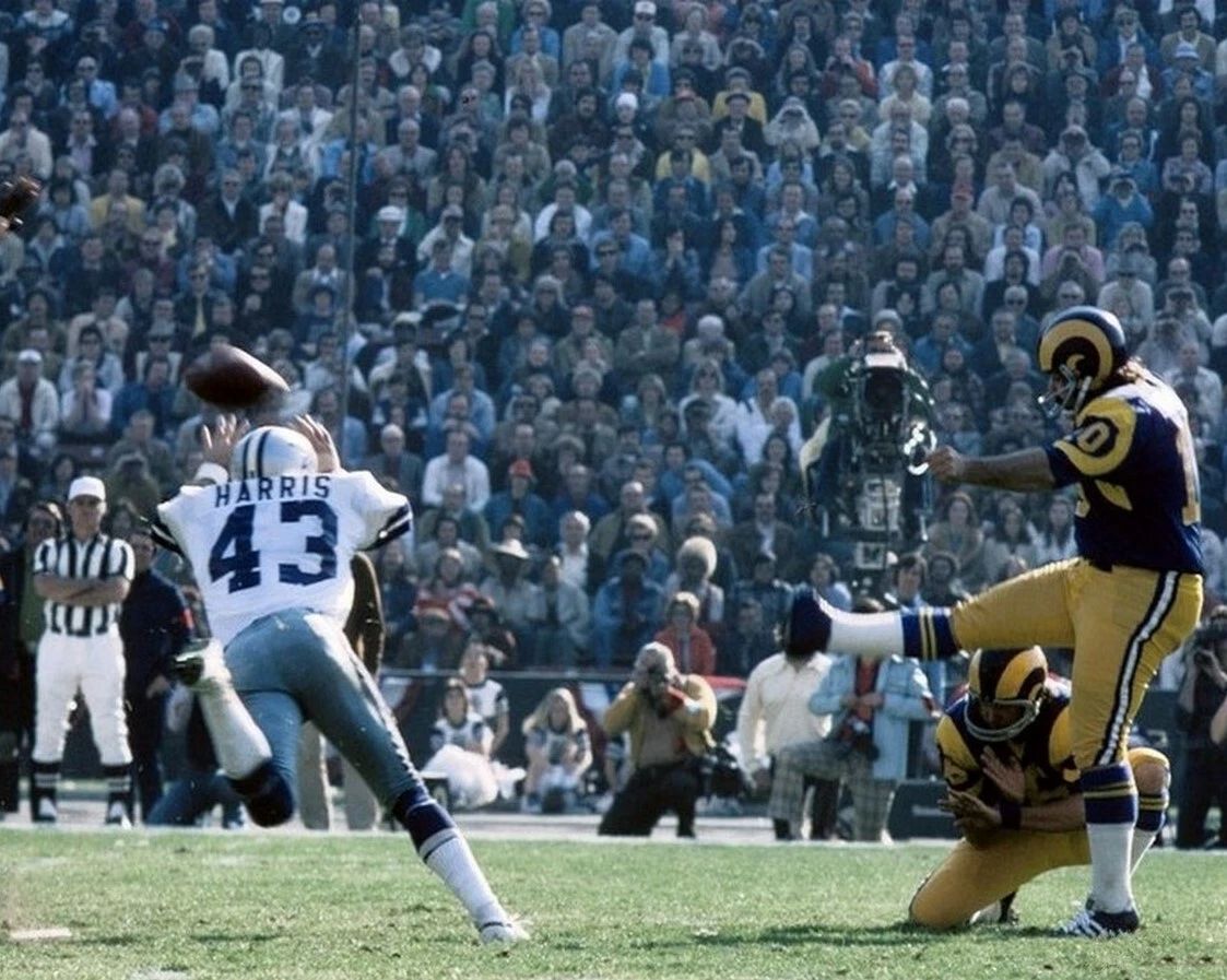 Cliff Harris Tom Dempsey Photo Dallas Cowboys La Rams Football Picture Nfl