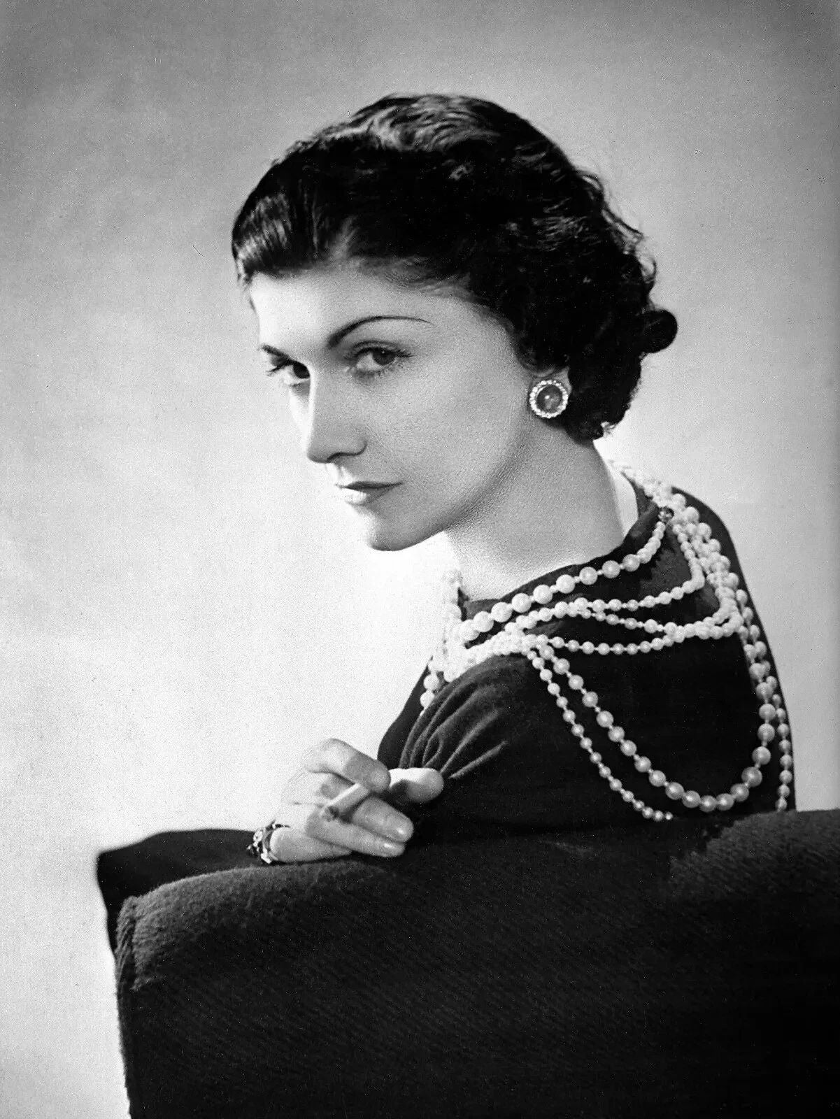 Coco Chanel French Fashion Designer Icon Publicity Picture Keychain Print