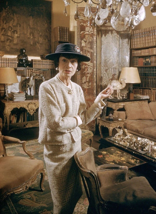 Coco Chanel Legendary French Fashion Designer Picture Magnet Print