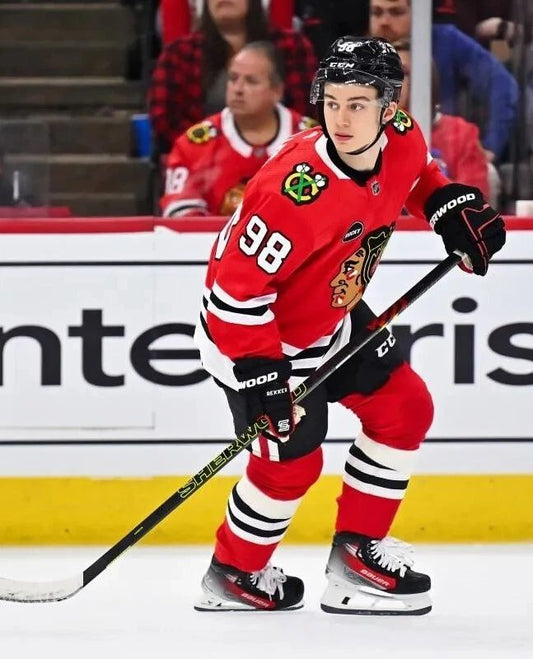Connor Bedard Keychain Hockey Chicago Blackhawks Picture Nhl