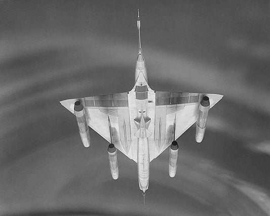 Convair B 58 Hustler Bomber Jet Airforce Military Vintage Picture Keychain