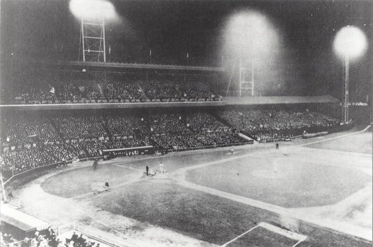 Crosley Field Photo Mlb Picture Cincinnati Reds 1St Night Game May 24 1935