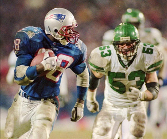 Curtis Martin Photo New England Patriots Picture Nfl Football With Ball