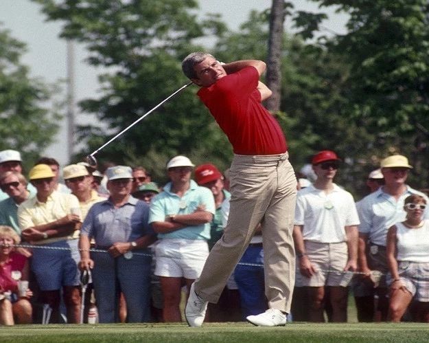 Curtis Strange Photo Golf Picture Pga Close Up Watching Drive