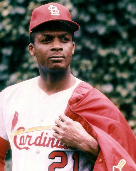 Curt Flood Magnet St. Louis Cardinals Baseball Picture Mlb