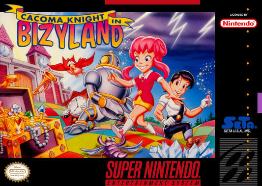 Cacoma Knight In Bizyland (Usa) Snes Print Poster