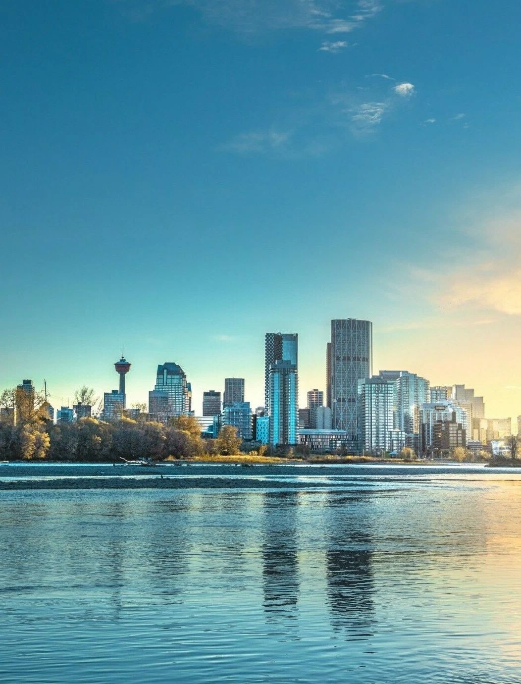 Calgary Alberta Canada City Skyline Buildings Picture Magnet Picture Magnet Print