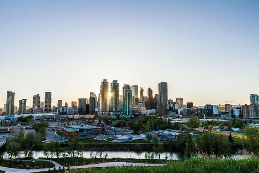 Calgary Canada City Skyline Buildings Picture Magnet Picture Magnet Print