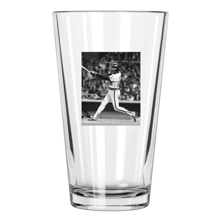 California Angels Rod Carew Photo Baseball Pint Beer Drinking Glass
