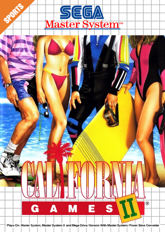California Games Ii Sega Master System Print Poster
