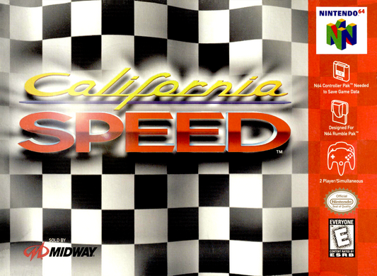 California Speed N64 Print Poster
