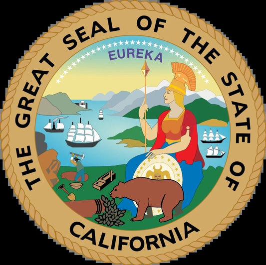 California State Seal Usa Sunshine Los Angeles Sf Magnet Picture Magnet Print