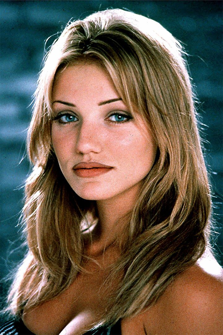 Cameron Diaz Actress Model Fashion Painting Keychain