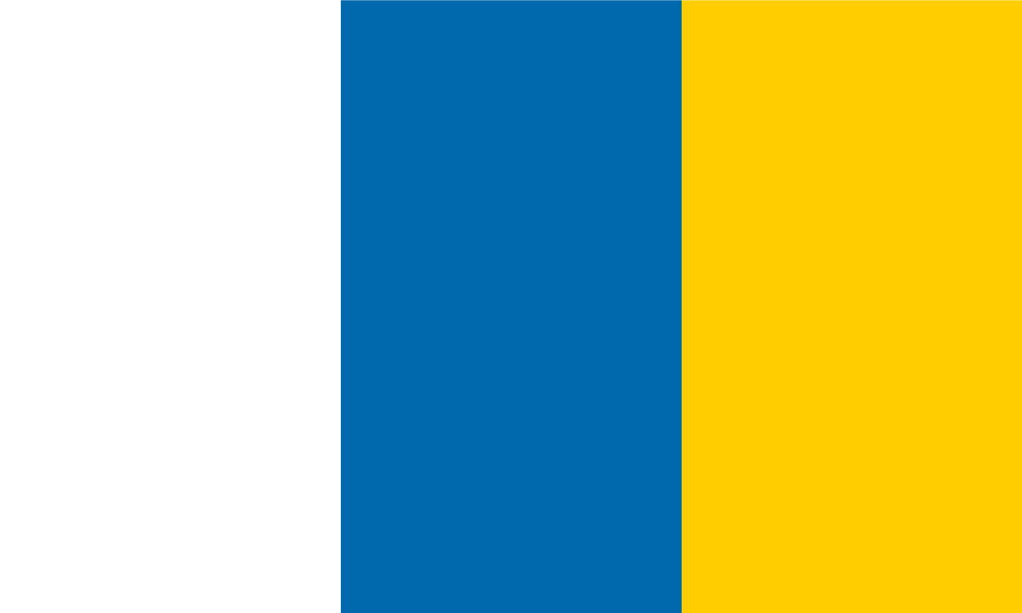 Canary Islands Flag Keychain