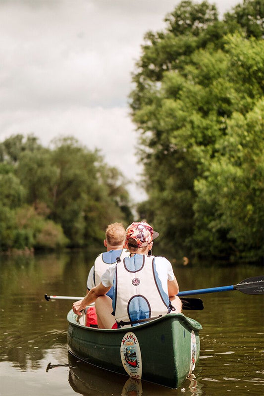 Canoeists Paddle The C&O Canal Rowing Sport Jigsaw Puzzle