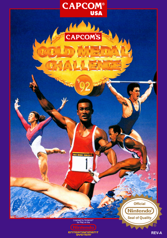 Capcom S Gold Medal Challenge 92 (Usa) Nes Print Poster
