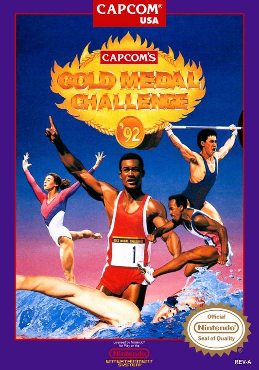 Capcom S Gold Medal Challenge 92 (Usa) Nes Print Poster