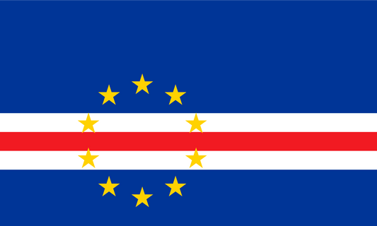 Cape Verde Flag Print Poster
