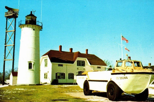 Cape Cod Massachusetts Chatham Lighthouse Classic Vintage Postcard Reprint