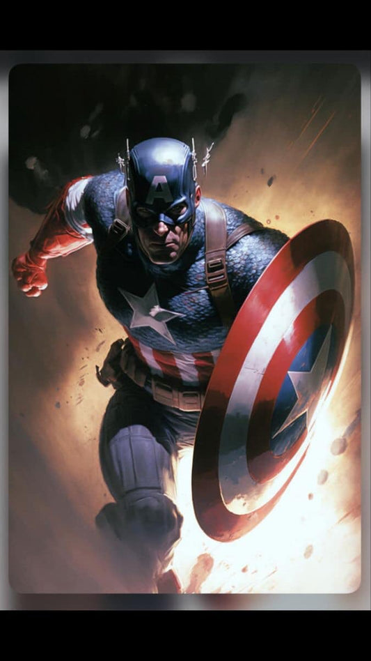 Captain America Action Hero Print Poster
