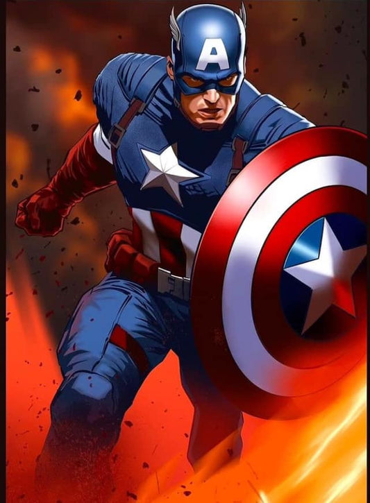 Captain America Action Pose (10) Print Poster