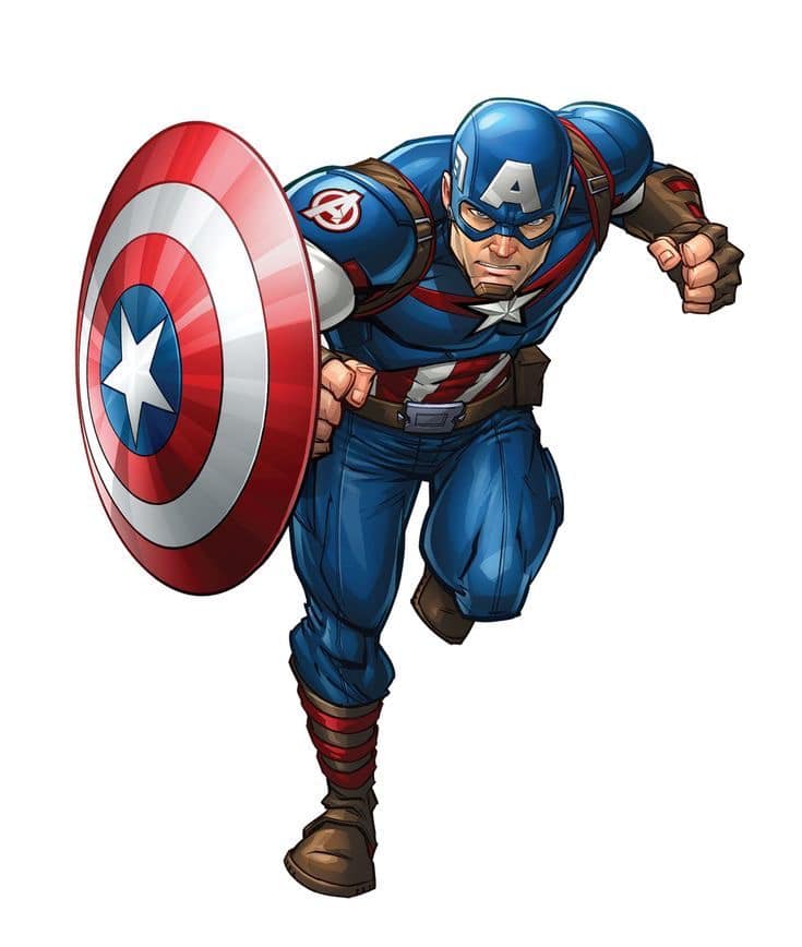 Captain America Action Pose (11) Print Poster
