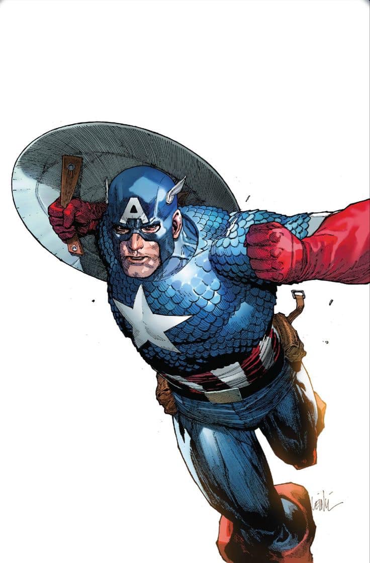 Captain America Action Pose (12) Print Poster