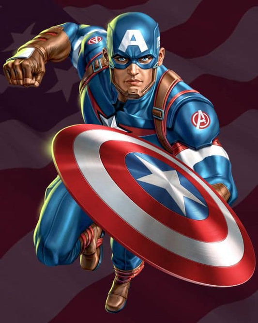 Captain America Action Pose (13) Print Poster