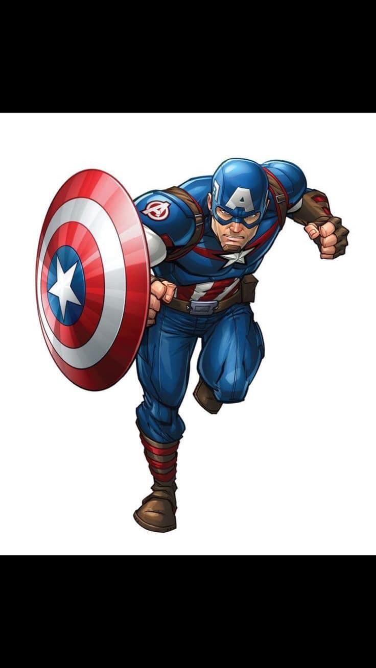 Captain America Action Pose (14) Print Poster