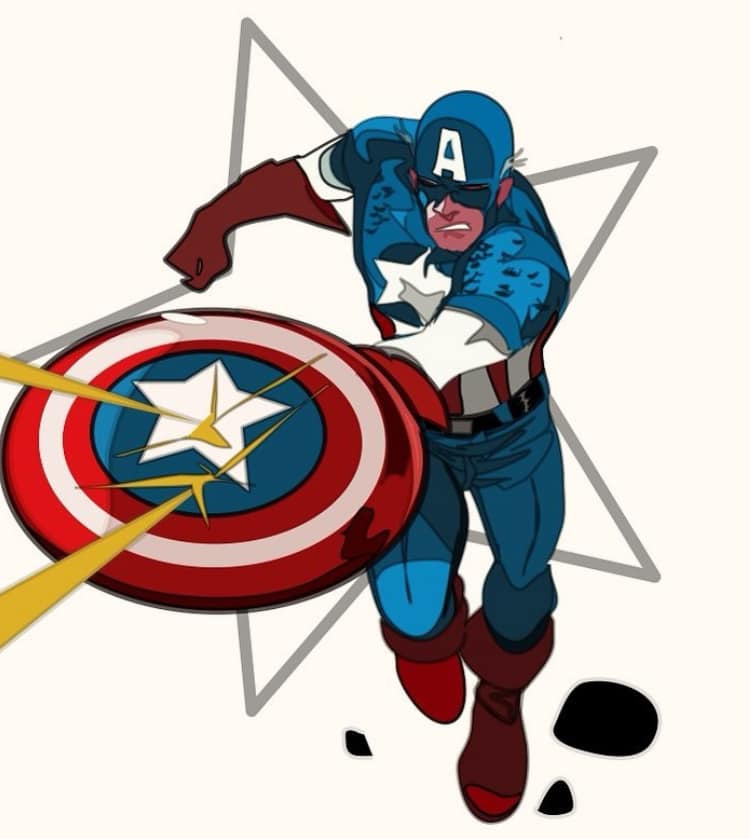 Captain America Action Pose (15) Jigsaw Puzzle