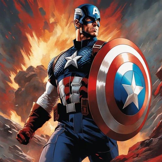Captain America Action Pose (16) Print Poster