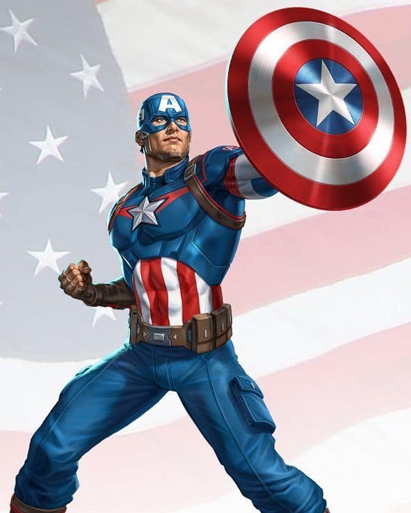 Captain America Action Pose (17) Print Poster