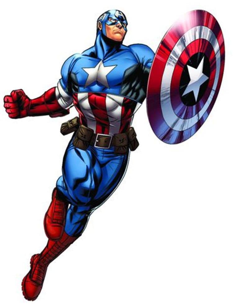 Captain America Action Pose (5) Print Poster