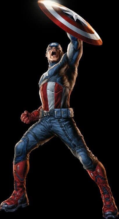 Captain America Action Pose (6) Print Poster