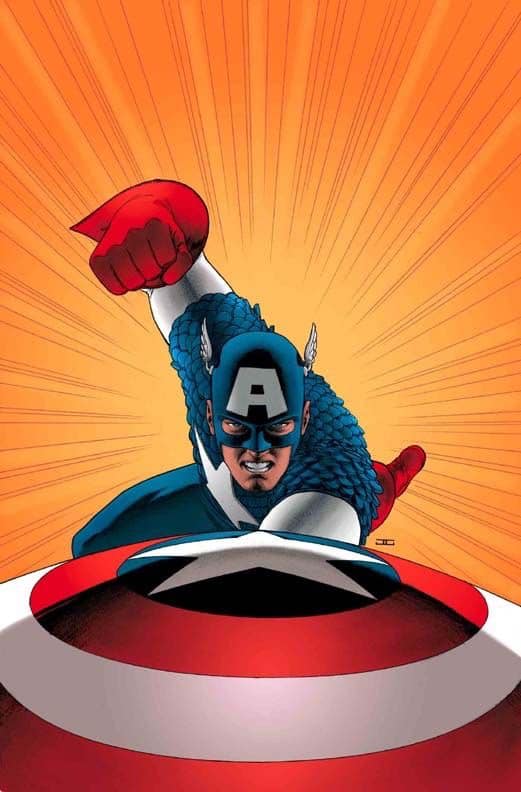 Captain America Action Pose (7) Print Poster