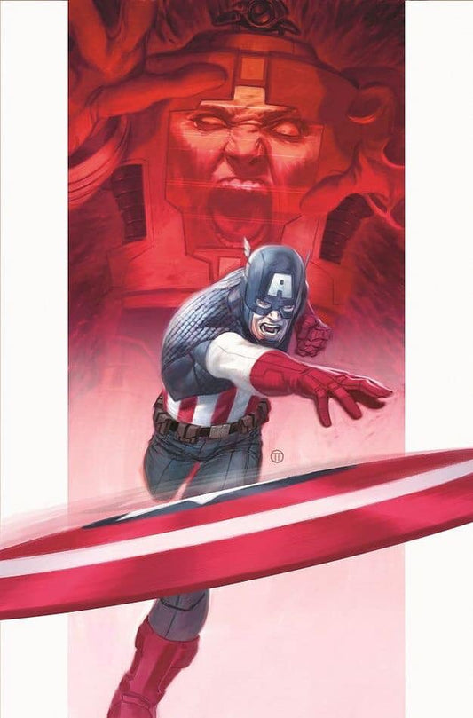 Captain America Action Scene Print Poster