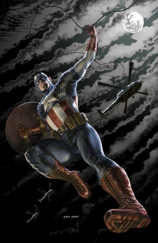 Captain America Action Scene (6) Print Poster