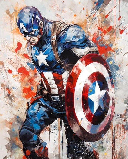Captain America Artwork Print Poster