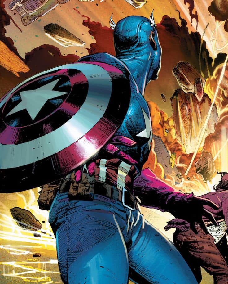 Captain America Battle Scene (3) Print Poster