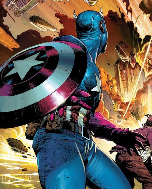 Captain America Battle Scene (3) Print Poster