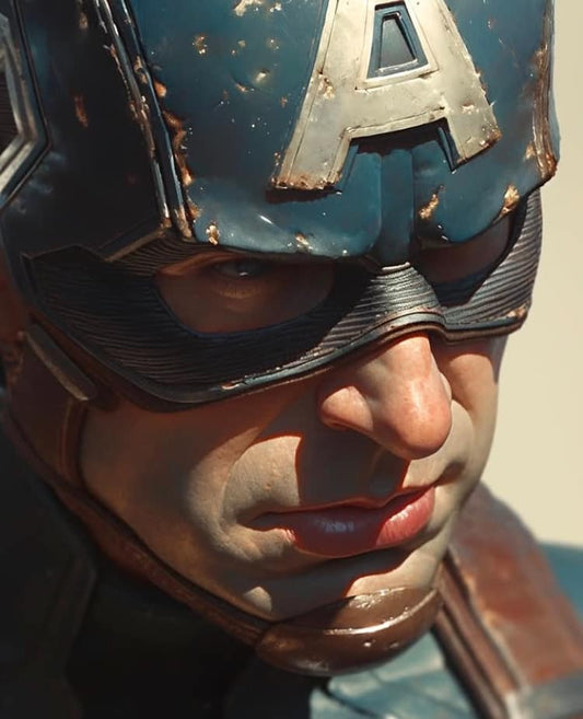Captain America Closeup (2) Print Poster