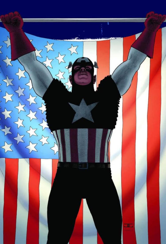 Captain America Flag Display Print Poster