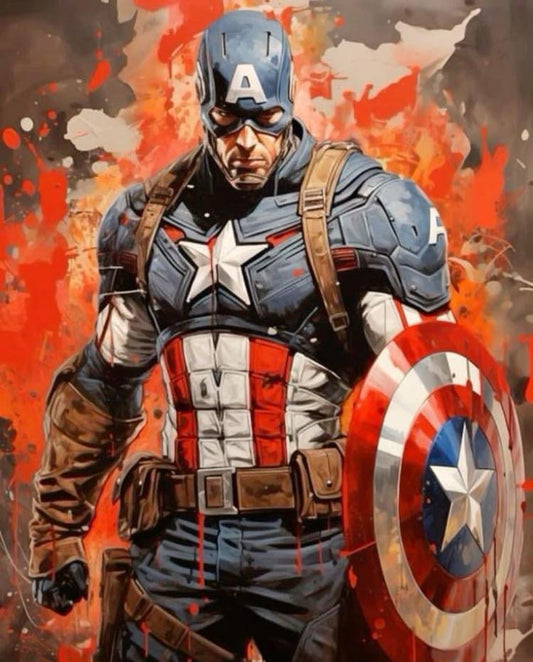 Captain America Hero Art (2) Print Poster