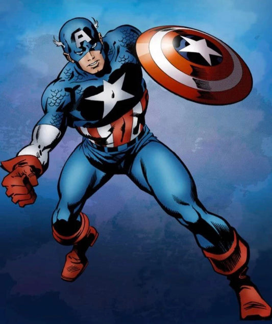 Captain America Hero Pose (2) Print Poster